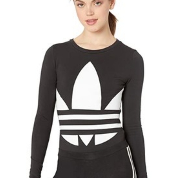 BNWT Adidas Large Logo Bodysuit size S - Picture 2 of 7